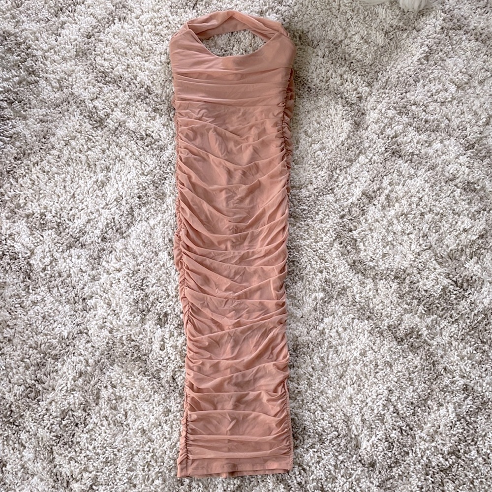 Oh Polly - ruched, slim dress